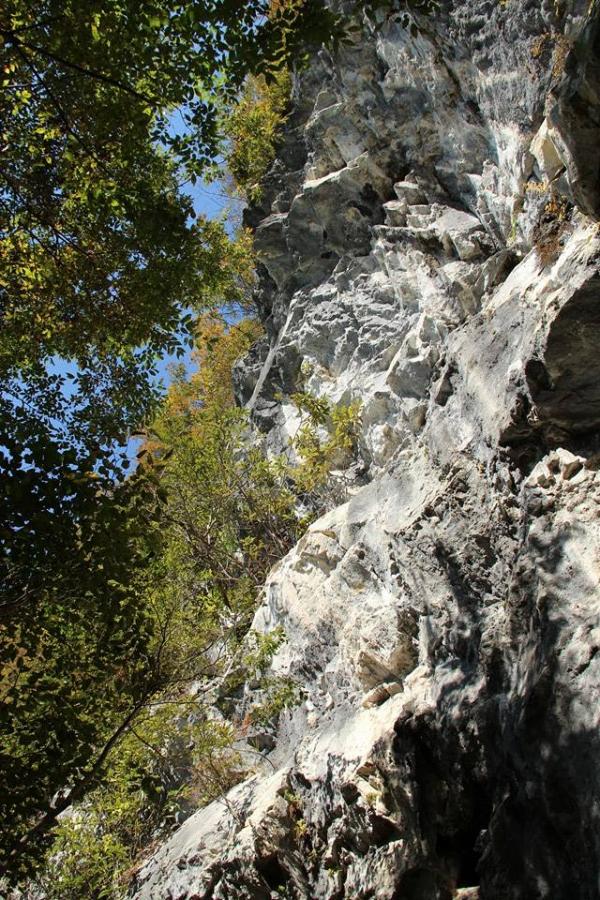 初の備中は　最高の天気ですよ、石灰岩